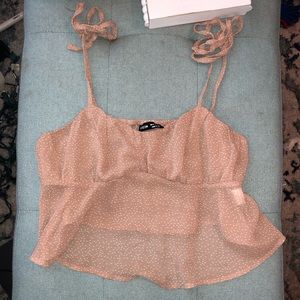 SHEIN sheer crop cami